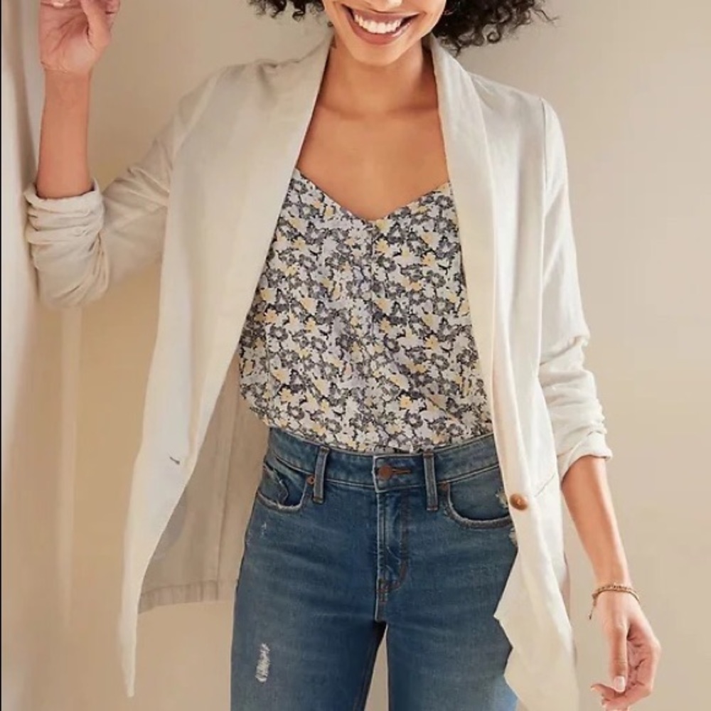 Old Navy linen- blend blazer